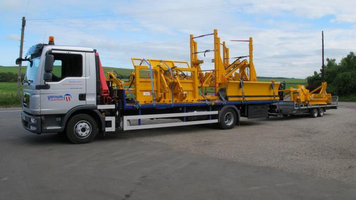 Murray Machinery lorry out on deliveries